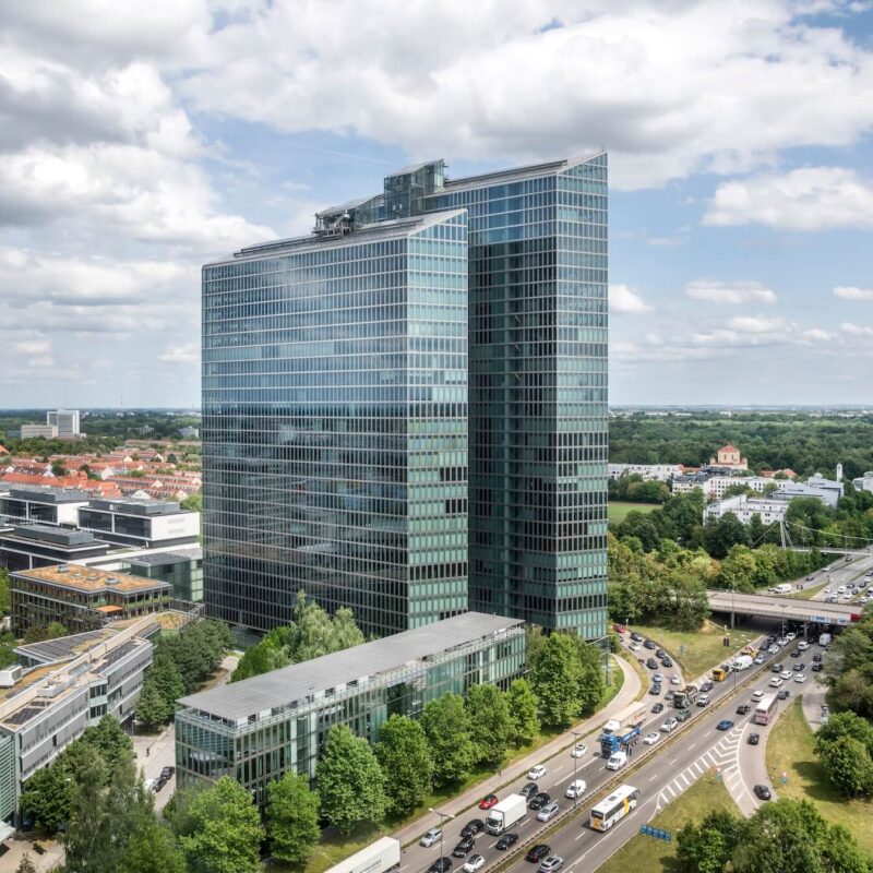 Highlight Towers München Luftaufnahme